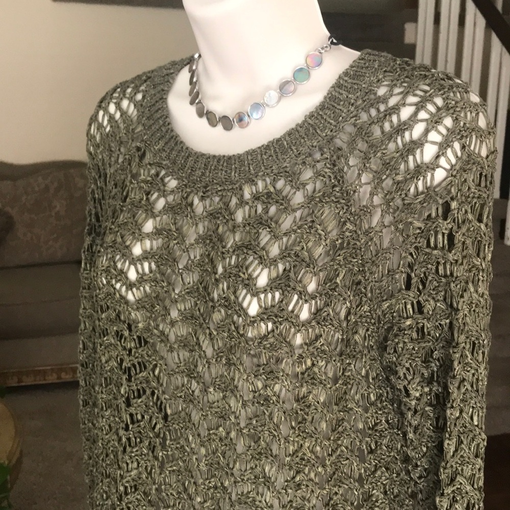 Green Caged Pull Over